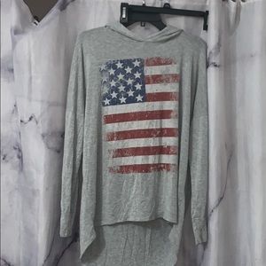 Flag Shirt with hood